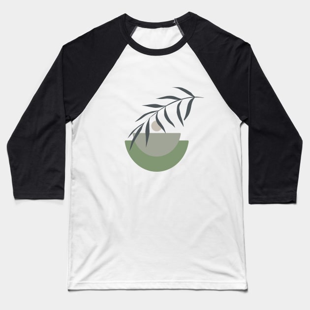 Olive branch in boho style Baseball T-Shirt by Mess_Art